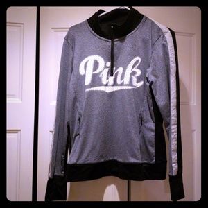 Pink Half-zip pullover
